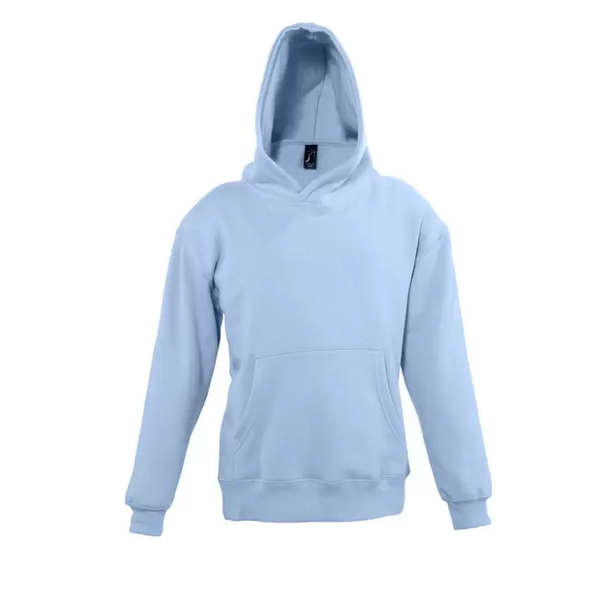 SWEAT-SHIRT CAPUCHE PUBLICITAIRE ENFANT 'SLAM' - bleu ciel