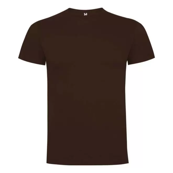 TEE SHIRT MIXTE PERSONNALISABLE COULEUR 'DAGA' 165G/M2 - chocolat