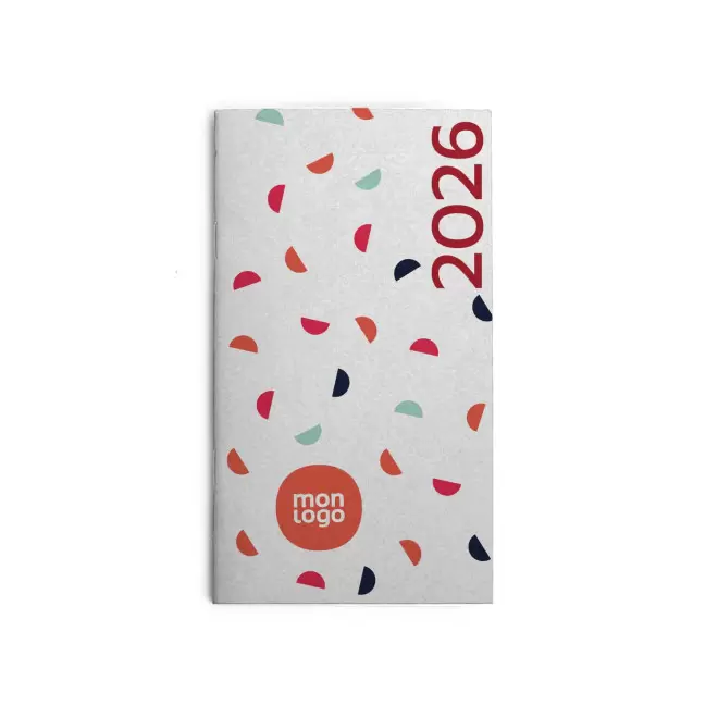AGENDA QUINZAINIER POCHE PERSONNALISABLE 'OFFIXE QUADRI' - blanc