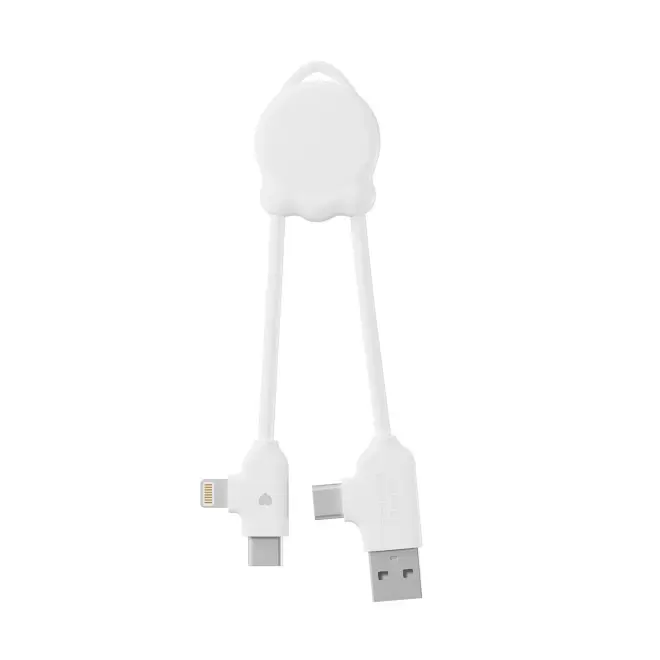 CABLE XOOPAR PERSONNALISABLE 'OCTOMINI' EXP 72H - blanc