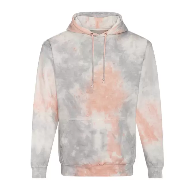 SWEAT À CAPUCHE PERSONNALISÉ MIXTE JUST HOODS® 'BAKER' - grey pink marble