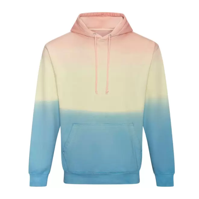 SWEAT À CAPUCHE PERSONNALISÉ MIXTE JUST HOODS® 'BAKER' - pastel sunset dip