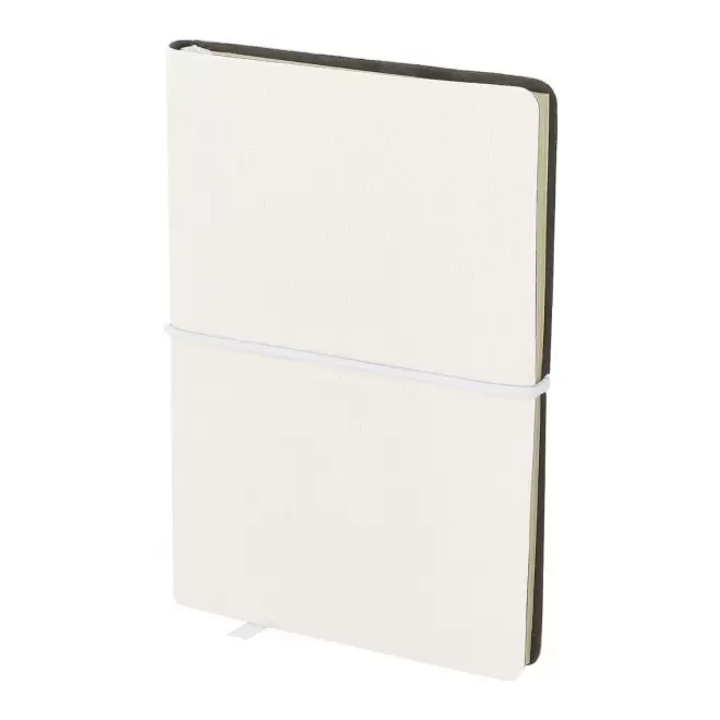CARNET A5 RPET AVEC MEMOS PERSONNALISABLE 'JULIA' - blanc