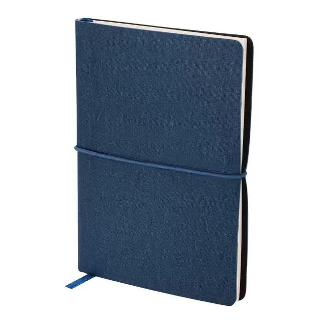 CARNET A5 RPET AVEC MEMOS PERSONNALISABLE 'JULIA' - bleu