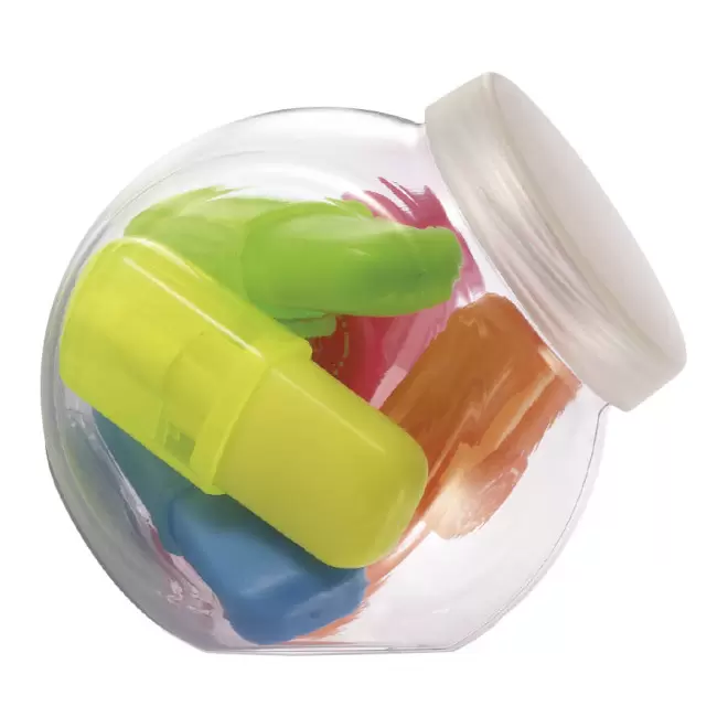 POT DE 5 MINI SURLIGNEURS 'NAKURU' - transparent