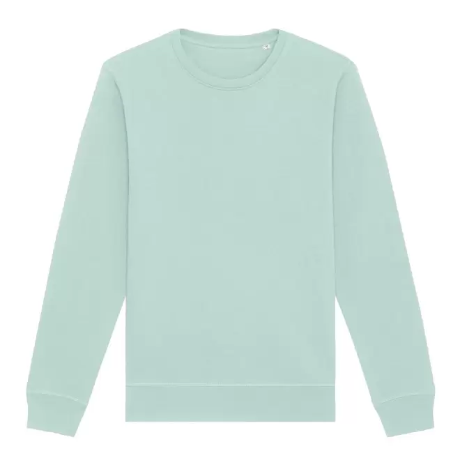 SWEAT MIXTE COL ROND S/S® PERSONNALISABLE 'ROLLER' - caribbean blue