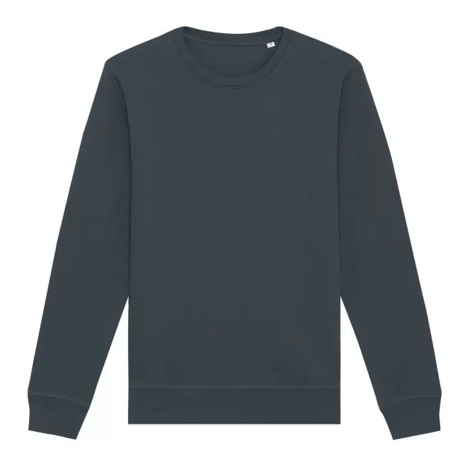 SWEAT MIXTE COL ROND S/S® PERSONNALISABLE 'ROLLER' - india ink grey