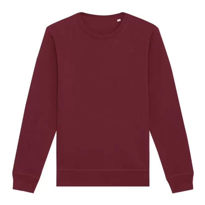 SWEAT MIXTE COL ROND S/S® PERSONNALISABLE 'ROLLER' - burgundy