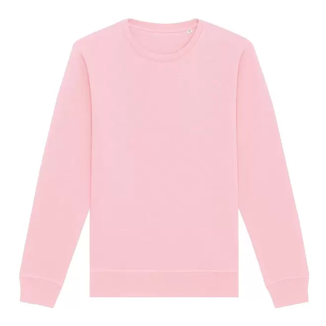 SWEAT MIXTE COL ROND S/S® PERSONNALISABLE 'ROLLER' - cotton pink