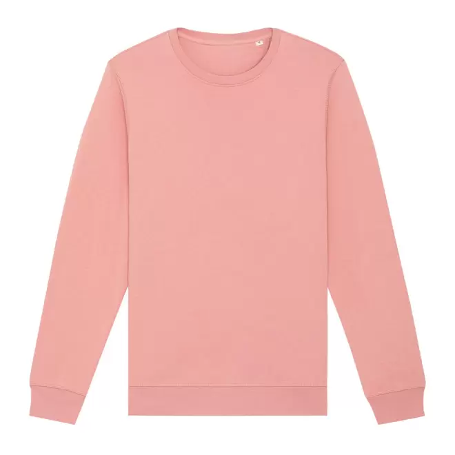SWEAT MIXTE COL ROND S/S® PERSONNALISABLE 'ROLLER' - canyon pink