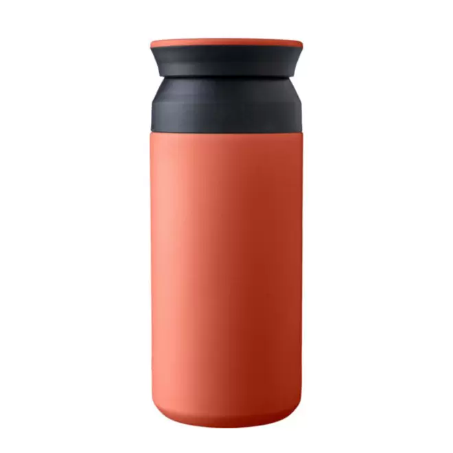 MUG ISOTHERME PERSONNALISABLE EN ACIER 350ML 'GWENO' - rouge
