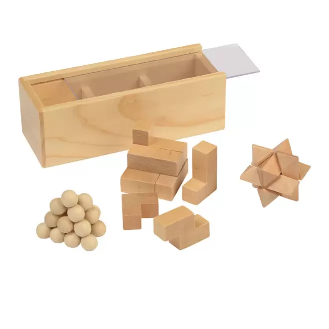 ENSEMBLE DE 3 CASSES-TÊTE PERSONNALISABLE 'TOURI' - marron