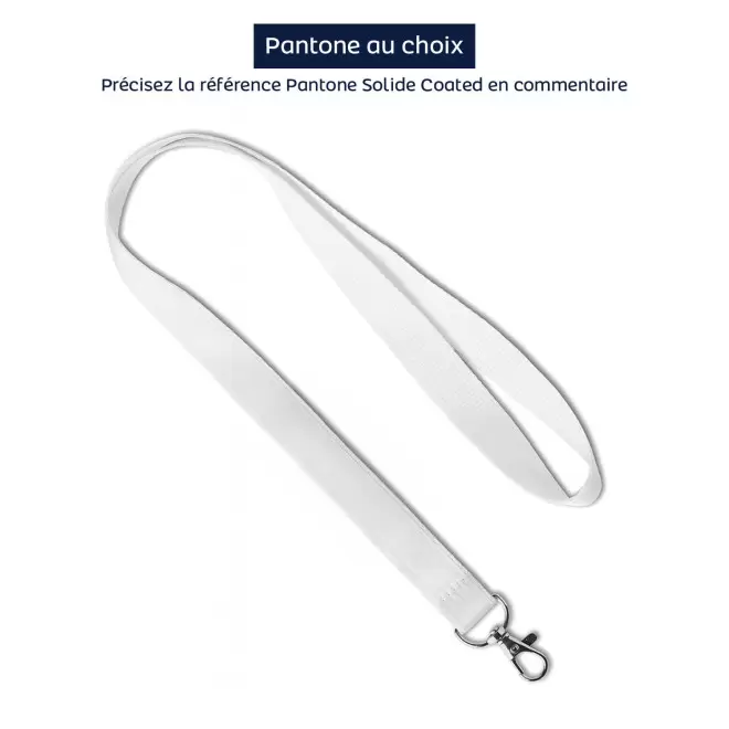 LANYARD AVEC SATIN PERSONNALISABLE 'LUNGO SATIN' - multicolore