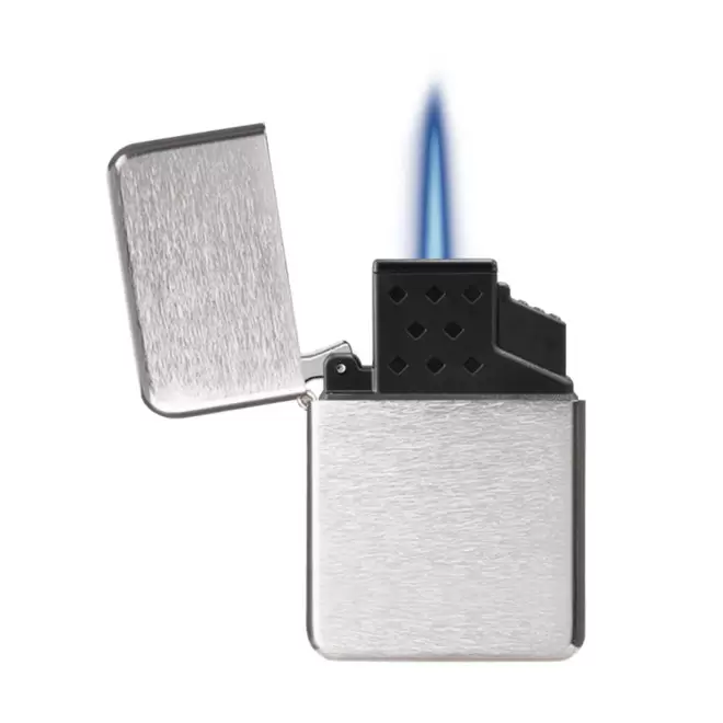 BRIQUET TEMPETE RECHARGEABLE PERSONNALISABLE 'GARRIX' - argenté