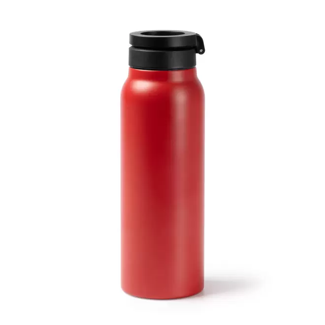 BOUTEILLE ISOTHERME MAGNETIQUE PERSONNALISABLE 'DUROS' - rouge