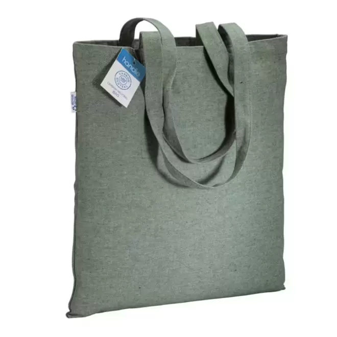 TOTE-BAG PERSONNALISÉ RECYCLE A IMPACT CARBONE NEUTRE 'MALOY' - vert