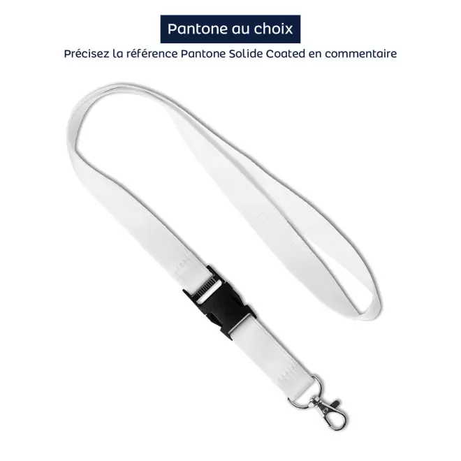 LANYARD AVEC SATIN PERSONNALISABLE 'LUCO SATIN' - multicolore