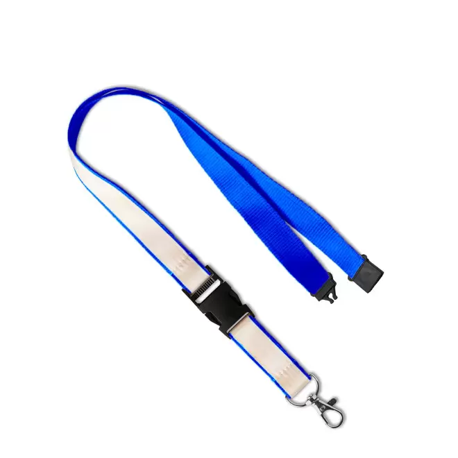 LANYARD AVEC SATIN PERSONNALISABLE 'FORTUNA SATIN' - bleu