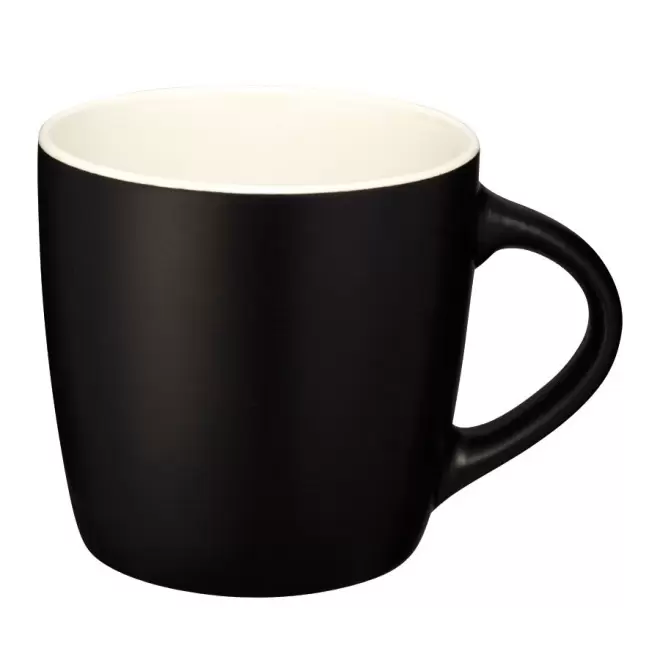 MUG PERSONNALISÉ EN CERAMIQUE 'COLLY NOIR' - noir/blanc