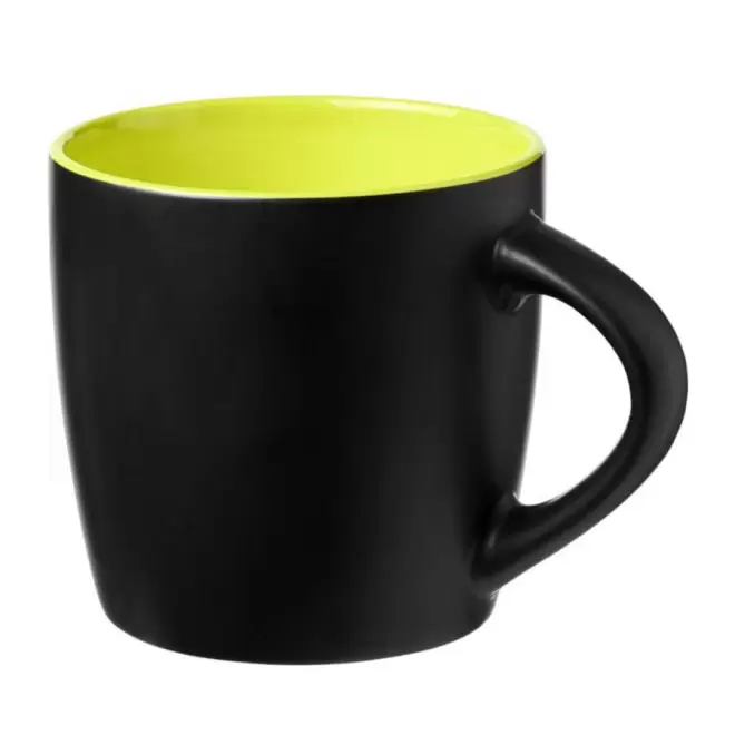 MUG PERSONNALISÉ EN CERAMIQUE 'COLLY NOIR' - noir/vert