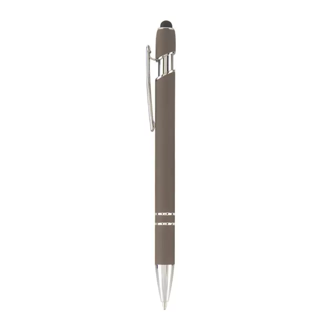 STYLO PERSONNALISABLE BILLE EN METAL 'PRINCY' - gris
