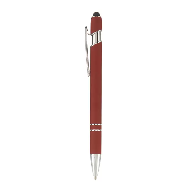 STYLO PERSONNALISABLE BILLE EN METAL 'PRINCY' - rouge brique