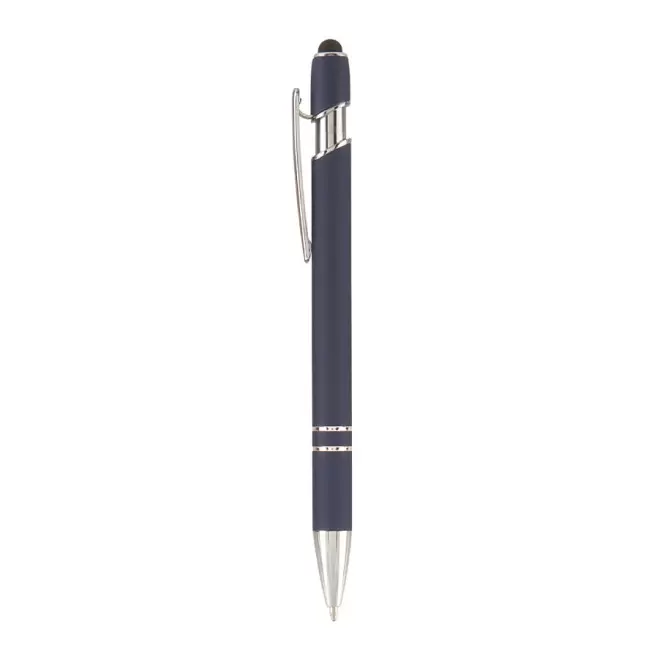 STYLO PERSONNALISABLE BILLE EN METAL 'PRINCY' - bleu foncé