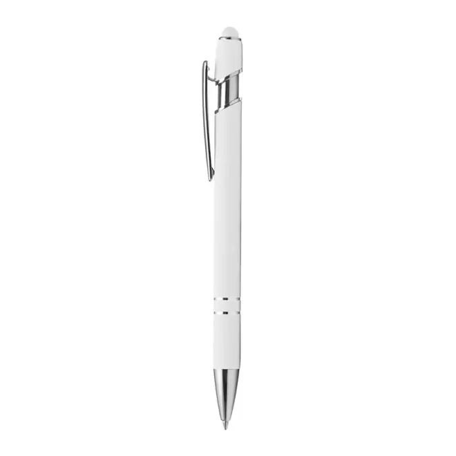 STYLO PERSONNALISABLE BILLE EN METAL 'PRINCY' - blanc
