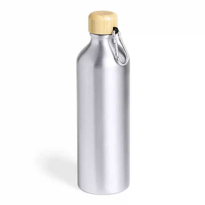 BOUTEILLE PERSONNALISÉE EN ALUMINIUM 800ML 'MORA' - silver