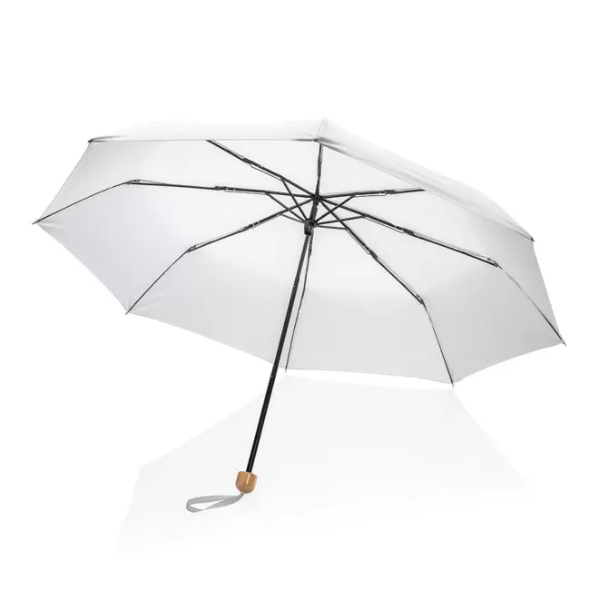 PARAPLUIE PERSONNALISE RPET IMPACT 'MINI YORK' - blanc