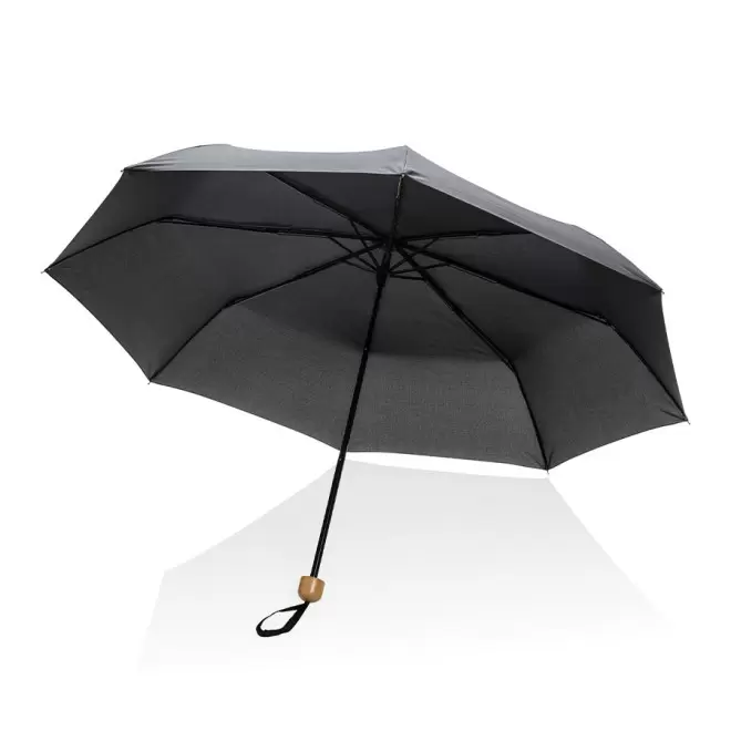 PARAPLUIE PERSONNALISE RPET IMPACT 'MINI YORK' - noir