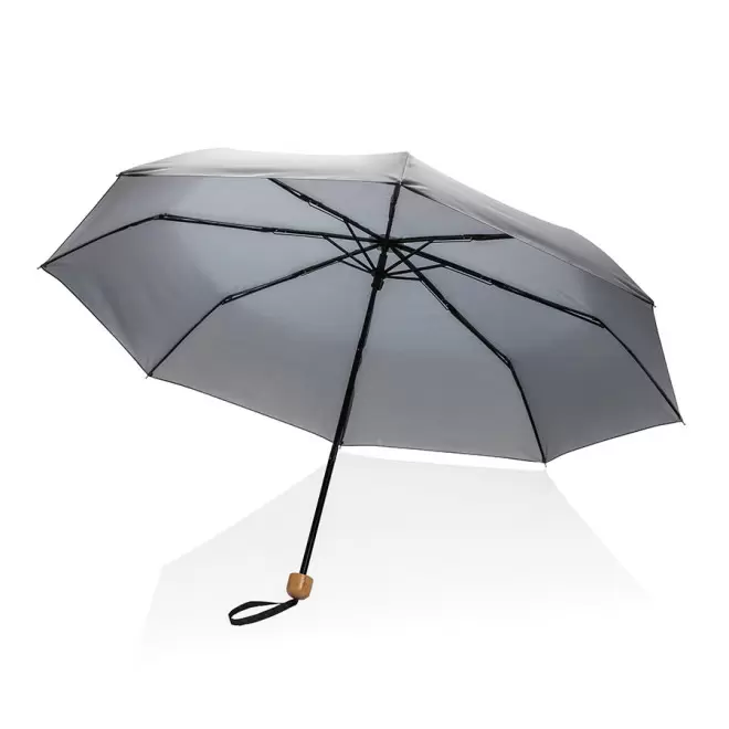 PARAPLUIE PERSONNALISE RPET IMPACT 'MINI YORK' - antracite