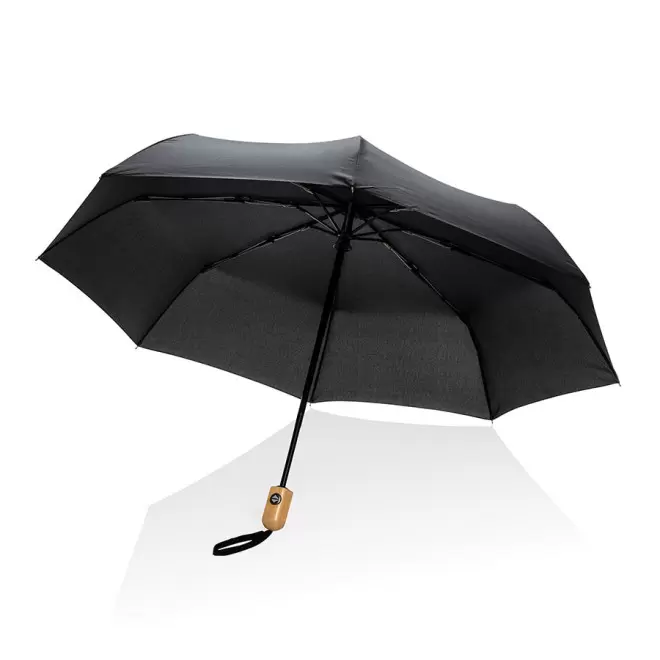PARAPLUIE PERSONNALISE AUTO RPET IMPACT 'NORTH YORK'  - noir