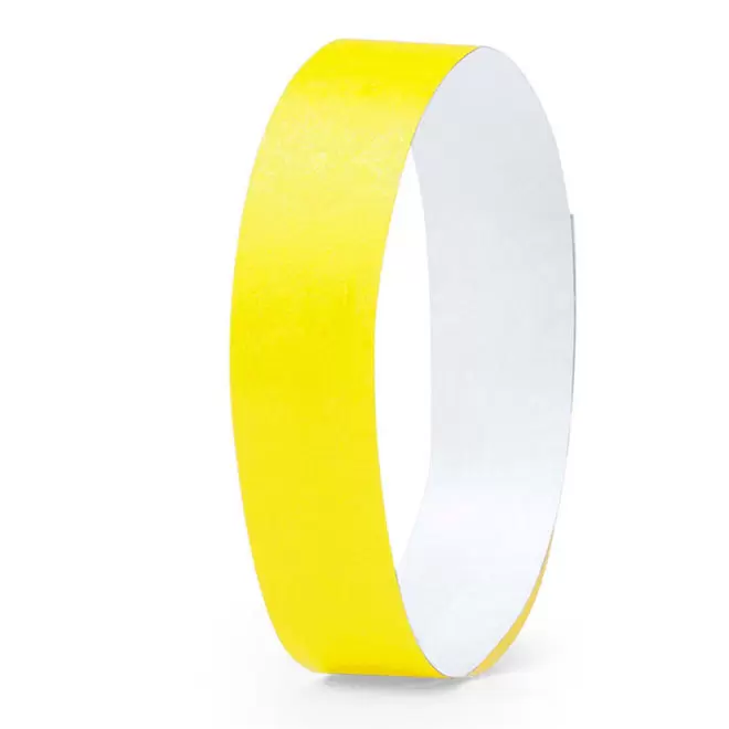 BRACELET EN PAPIER TYVEK® PERSONNALISABLE 'GUEST 1.9' - jaune