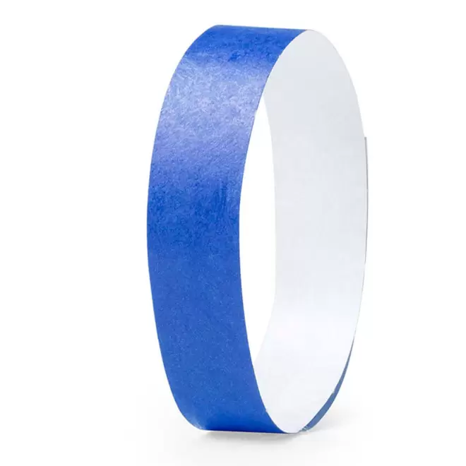BRACELET EN PAPIER TYVEK® PERSONNALISABLE 'GUEST 1.9' - bleu