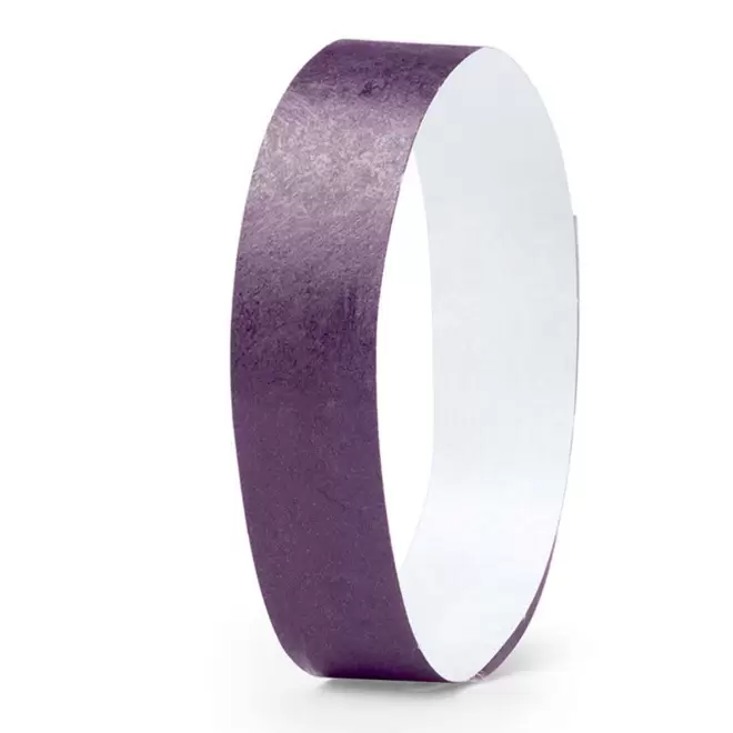 BRACELET EN PAPIER TYVEK® PERSONNALISABLE 'GUEST 1.9' - violet