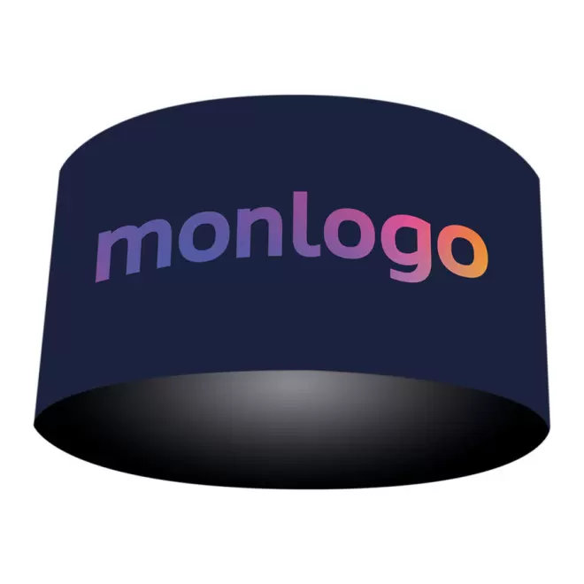 ENSEIGNE PERSONNALISÉE SUSPENDUE CIRCULAIRE 'TRALIN' - quadrichromie