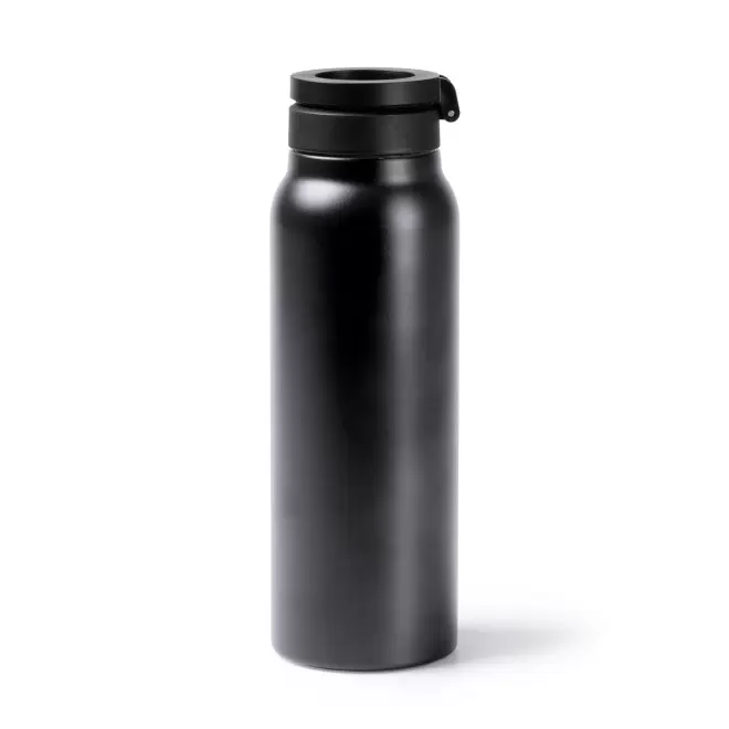 BOUTEILLE ISOTHERME MAGNETIQUE PERSONNALISABLE 'DUROS' - noir