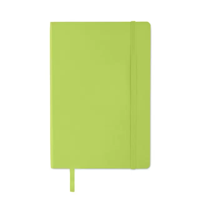 CARNET A5 RECYCLE SOUPLE PERSONNALISABLE 'LUGGATI' - vert citron
