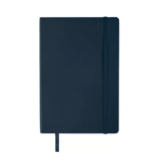 CARNET A5 RECYCLE SOUPLE PERSONNALISABLE 'LUGGATI' - bleu marine