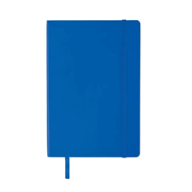 CARNET A5 RECYCLE SOUPLE PERSONNALISABLE 'LUGGATI' - bleu royal