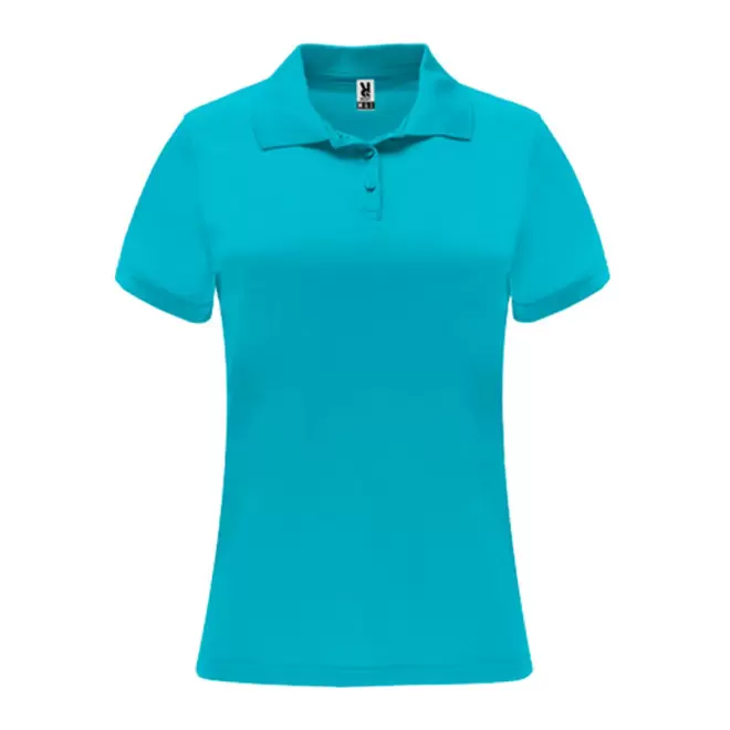 POLO PERSONNALISÉ FEMME 'MONZHA' - turquoise