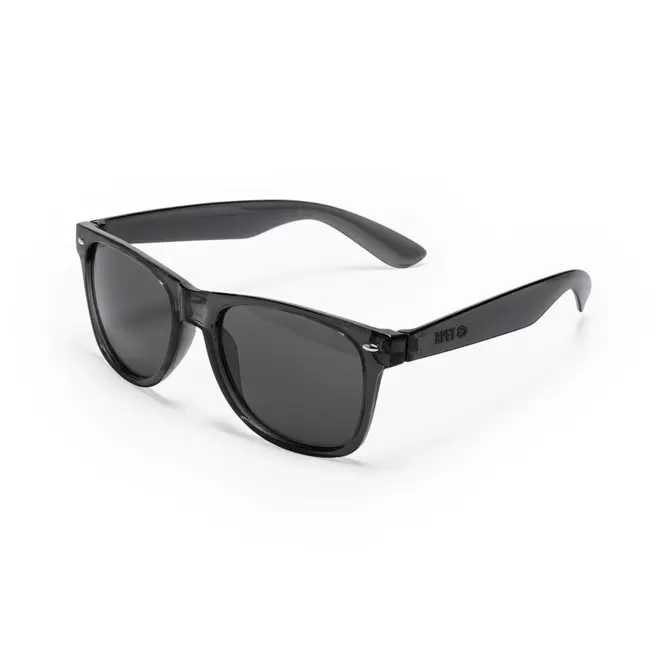 LUNETTES SOLEIL TRANSPARENTE PERSONNALISABLE 'AMERICOOL' - noir
