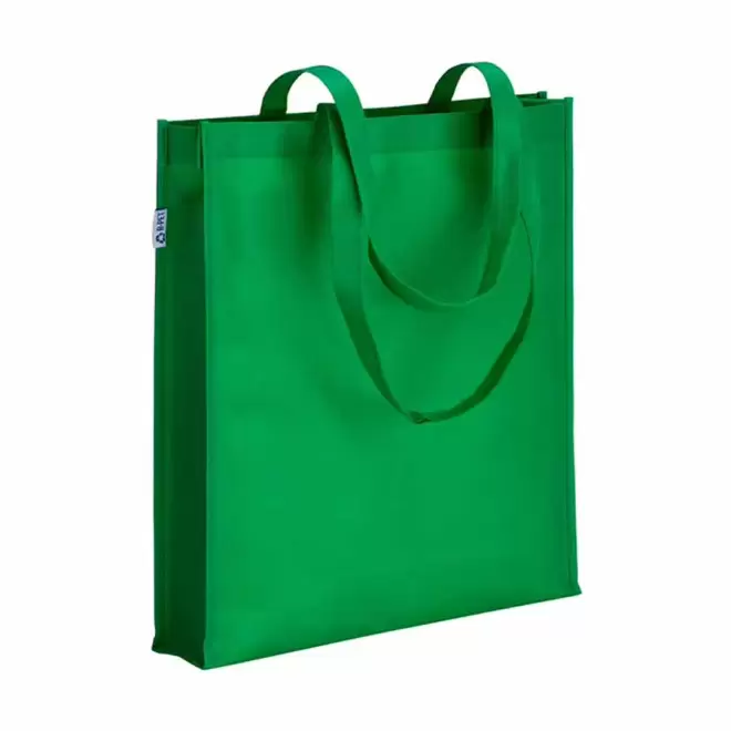 TOTE-BAG PUBLICITAIRE AVEC ANSES LONGUES 'LISBOA RPET' - vert