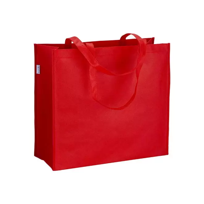 TOTE-BAG PUBLICITAIRE AVEC ANSES LONGUES 'GROSSETO RPET' - rouge