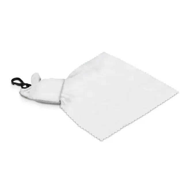 PORTE-CLÉS PERSONNALISÉ LINGETTE PLIABLE 'LINGETTI' - blanc