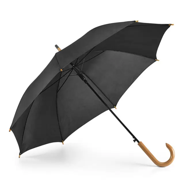 PARAPLUIE PUBLICITAIRE MANCHE CANNE 'DUNDEEMET' - noir