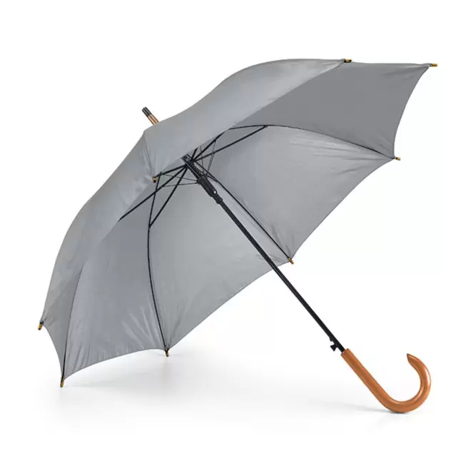 PARAPLUIE PUBLICITAIRE MANCHE CANNE 'DUNDEEMET' - gris