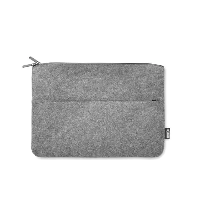 HOUSSE PUBLICITAIRE POUR ORDINATEUR 'MORGIOU' - gris