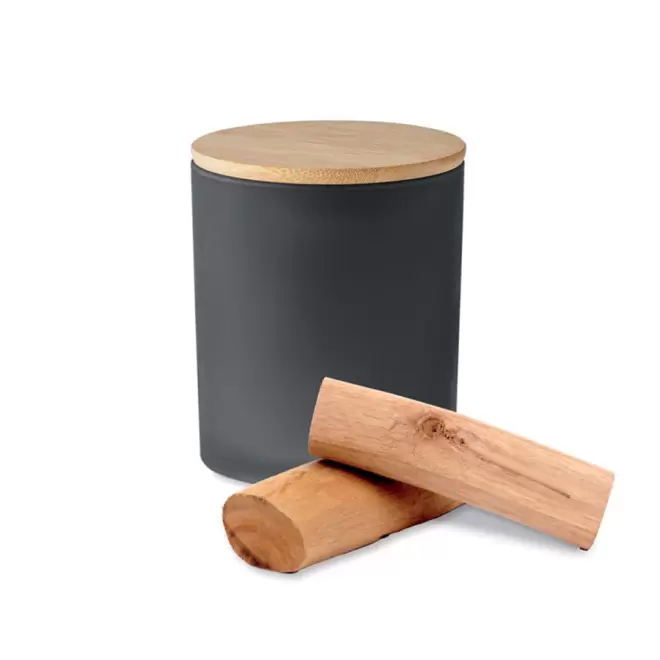 BOUGIE PERSONNALISÉE EN CIRE VÉGÉTALE 'CAPRI' - santal